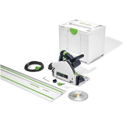 Festool TS 55 FEBQ-PLUS-FS Invalcirkelzaag + Geleiderail, Doe-het-zelf en Verbouw, Gereedschap | Zaagmachines, Zo goed als nieuw