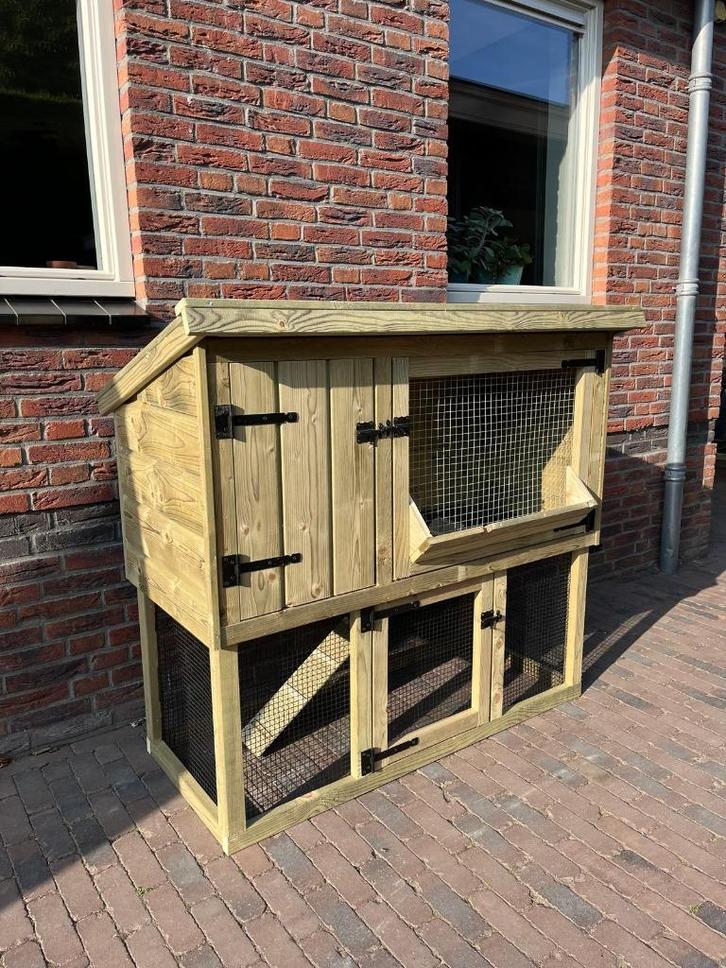 luxe konijnenhokken > te koop!!, Dieren en Toebehoren, Knaagdieren en Konijnen | Hokken en Kooien, Nieuw, Hok, Minder dan 60 cm