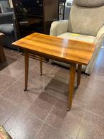 Vintage Zweedse Bijzettafel Jaren 50/60, Huis en Inrichting, Tafels | Bijzettafels, Minder dan 55 cm, Gebruikt, Rechthoekig, Hout