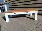 Salontafel, Huis en Inrichting, Tafels | Salontafels, Ophalen, Gebruikt, 100 tot 150 cm, Teakhout