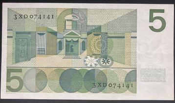 5 gulden 1966 bankbiljet - variant X serie - mevius 23.1b beschikbaar voor biedingen