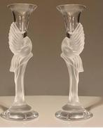 Igor Carl Faberge kandelaars Sneeuwduif, Antiek en Kunst, Ophalen, Glas