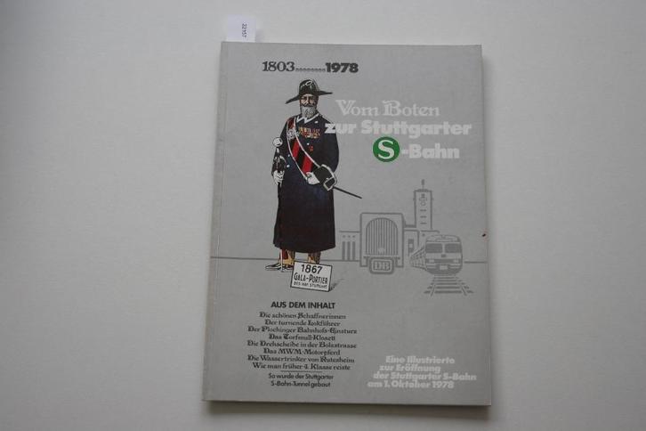 Vom Boten zur Stuttgarter S-Bahn (1803-1978), eine Illustrie, Verzamelen, Spoorwegen en Tramwegen, Gebruikt, Trein, Boek of Tijdschrift