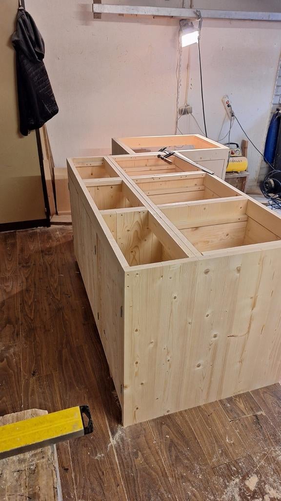 Verschillende keukenblokken van geschaafd steigerhout, Ophalen of Verzenden, Nieuw