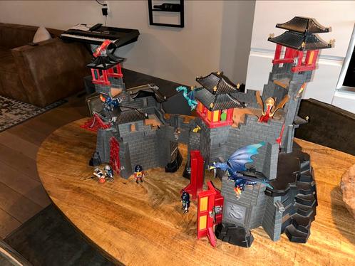 Playmobil Drakenkasteel 5479 + Drakentoren 5480, Kinderen en Baby's, Speelgoed | Playmobil, Zo goed als nieuw, Ophalen