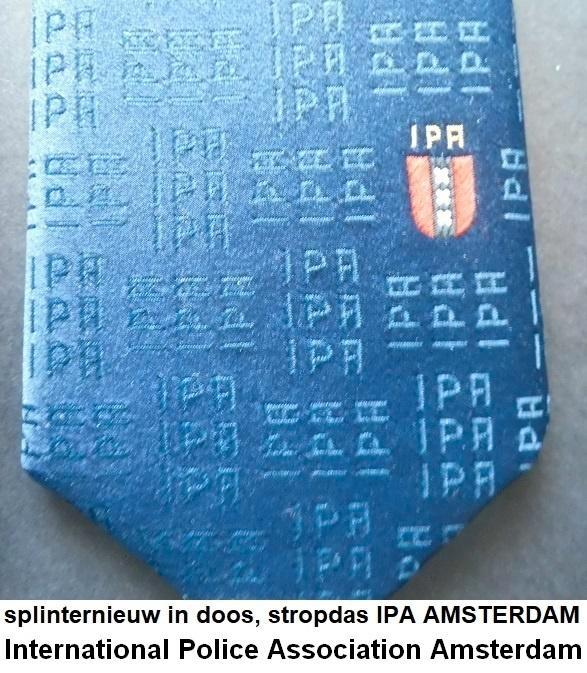 splinternieuwe Nederlandse stropdas, POLITIE AMSTERDAM, Kleding | Heren, Stropdassen, Nieuw, Blauw, Ophalen of Verzenden