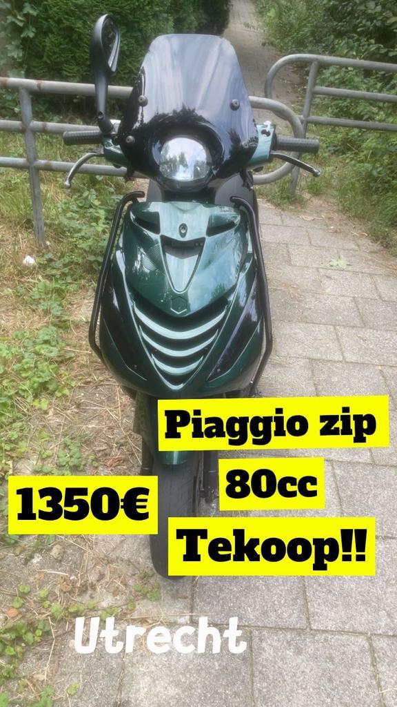 Zip 80cc, Fietsen en Brommers, Scooters | Piaggio, Nieuw, Zip, Benzine, Ophalen