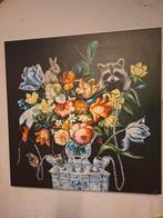 Canvas wasbeer met vaas jet, Antiek en Kunst, Ophalen