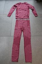 Roze thermo kleding set shirt en broek Ski Underwear 158/164, Nacht- of Onderkleding, Meisje, Crivit, Ophalen of Verzenden
