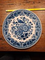 Delfts Blauw Sierbord met Vogel, Antiek en Kunst, Antiek | Wandborden en Tegels, Ophalen