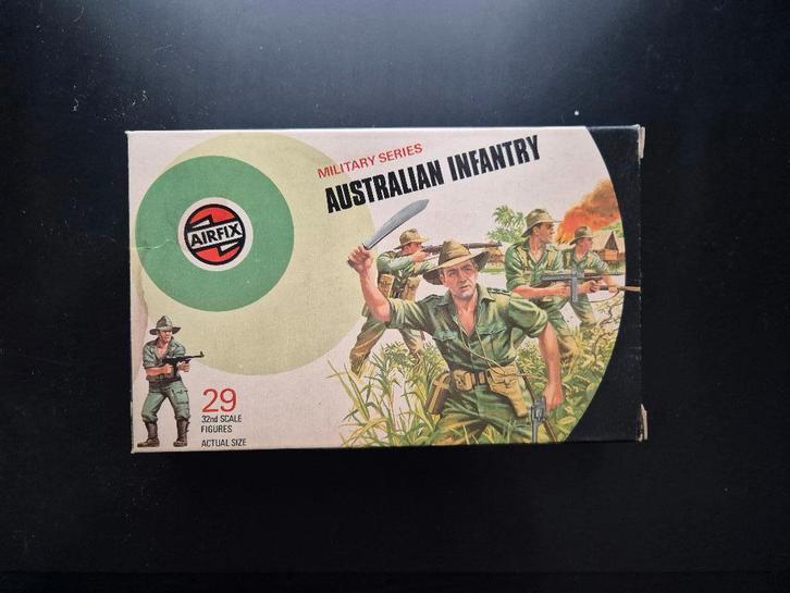 Airfix soldaatjes 1:32 Australian Infantry, Hobby en Vrije tijd, Modelbouw | Figuren en Diorama's, Zo goed als nieuw, Figuur of Figuren