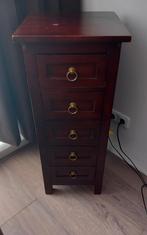 Houten ladenblok 5 laden koloniaal rustie waarlre/Ehv/gldr, Ophalen, Minder dan 50 cm, Zo goed als nieuw, Minder dan 100 cm