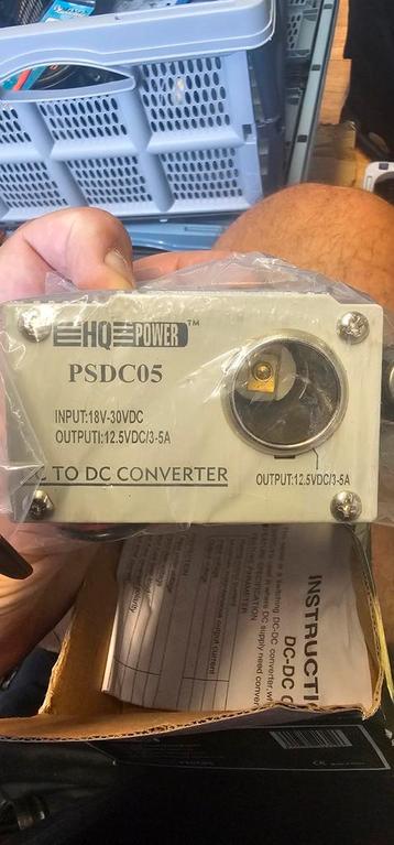EHQ Power PSDC05 DC Converter 24V naar 12V Nieuw beschikbaar voor biedingen