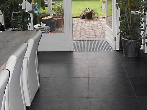 antraciet leisteen vloer Black Berry 60x60 cm strak gezaagd, Doe-het-zelf en Verbouw, Tegels, Nieuw, Vloertegels, Ophalen
