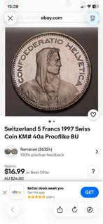 Zwitzerlandse munt 1997, Ophalen of Verzenden, Overige materialen