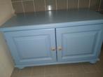Kastje grenen blauw gepimpt, Huis en Inrichting, Kasten | Dressoirs, Ophalen, Gebruikt, 25 tot 50 cm, 50 tot 100 cm