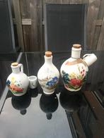 3 antieke wijn karaffen van aardwerk, Ophalen of Verzenden, Zo goed als nieuw, Overige gebieden, Overige typen