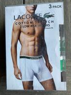 3 nieuwe boxers van lacoste low rise trunks maat s, Kleding | Heren, Ondergoed, Ophalen of Verzenden, Overige kleuren, Lacoste