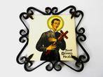 Handbeschilderde tegel Saint Gérard Majella / Sint Gerardus, Antiek en Kunst, Antiek | Religie, Ophalen of Verzenden