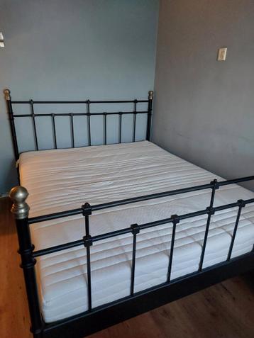 Metalen Bed 160x200 + IKEA Lönset Lattenbodem - afbeelding 2