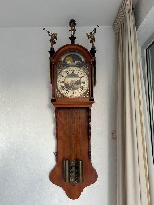 Antieke Friese staartklok met maanstand, Antiek en Kunst, Antiek | Klokken, Ophalen