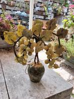 Antiek groen jade druiven bonsai 21 cm hoog design curiosa, Antiek en Kunst, Ophalen of Verzenden