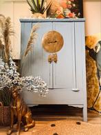 Chinese bruidskast meidenkast buffetkast linnenkast blauw, Kinderen en Baby's, Kinderkamer | Commodes en Kasten, Ophalen