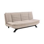 Bendt slaapbank Oliver Bouclé in nette staat bed bank, Ophalen, Beige, Tweepersoons, 140 cm