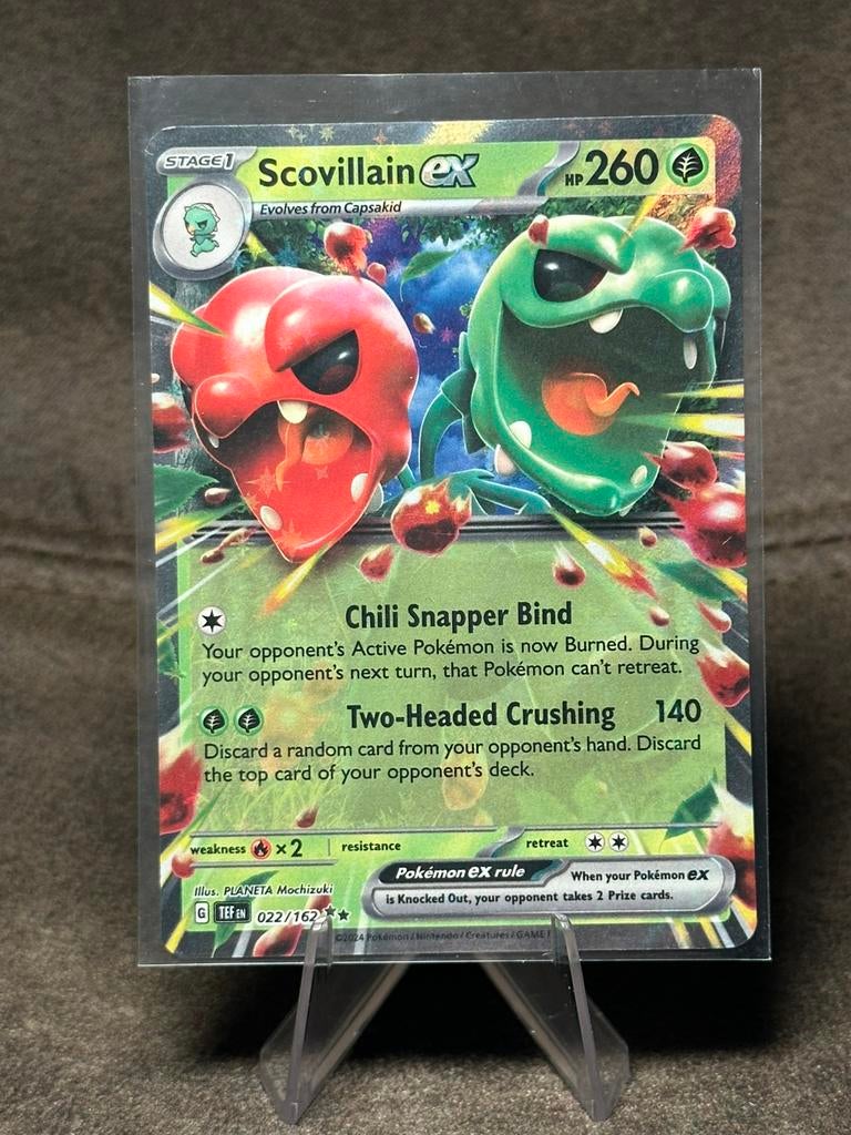 Scovillain Ex #22 022/162 (Pokemon Temporal Forces), Ophalen of Verzenden, Zo goed als nieuw