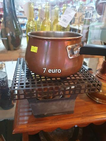 Vintage Fonduepan - Koper beschikbaar voor biedingen