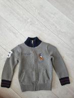 Ralph Lauren vest mt: 5 / 104/110 gebreid grijs / blauw, Ophalen of Verzenden, Zo goed als nieuw