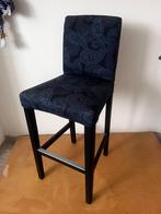 Blauwe IKEA Barkruk, Huis en Inrichting, Barkrukken, Ophalen, Met voetsteun, 60 tot 90 cm, Zo goed als nieuw