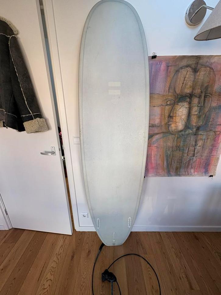Mid Length Surfboard 7'0" - Perfect voor Scheveningen!, Watersport en Boten, Golfsurfen, Gebruikt, Funboard, Met draagtas, Ophalen of Verzenden