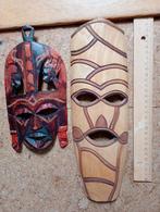 Houten maskers handgemaakt in Afrika, Antiek en Kunst, Kunst | Niet-Westerse kunst, Ophalen