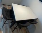 Bartafel met stoelen., Huis en Inrichting, Tafels | Eettafels, 100 tot 150 cm, Zo goed als nieuw, Vijf personen of meer, Rechthoekig