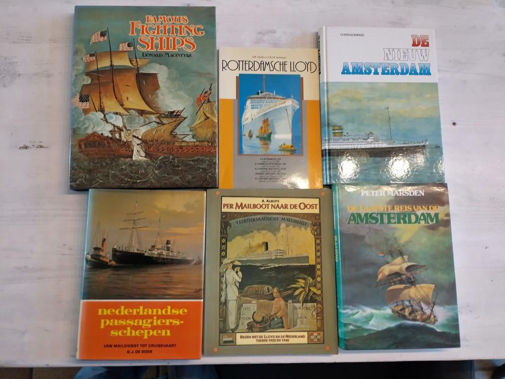Scheepvaart boeken collectie, Ophalen of Verzenden