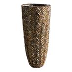 Visgraat schelpvaas 90 cm nieuw vaas schelpen eric kuster, Huis en Inrichting, Overige kleuren, Aardewerk of Porselein, Nieuw