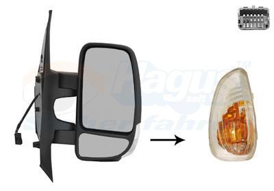Buitenspiegel Opel, Renault RECHTS Manueel korte arm 16 Watt, Auto diversen, Auto-accessoires, Nieuw, Ophalen of Verzenden