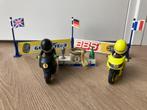 Playmobil - 2 motorcrossers incl podium, Kinderen en Baby's, Gebruikt, Ophalen of Verzenden, Los playmobil