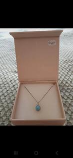 Nieuwe ketting met Larimar edelsteen hanger, Blauw, Nieuw, Ophalen of Verzenden, Steen of Mineraal