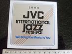 sticker JVC international jazz festival 1990 logo, Verzenden, Zo goed als nieuw, Merk