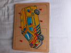 Houten puzzel ambulance, Ophalen of Verzenden, Zo goed als nieuw, Overige typen