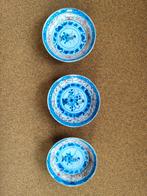 Drie Rijstkorrel Porseleinen Kommetjes - 10 cm, Ophalen of Verzenden