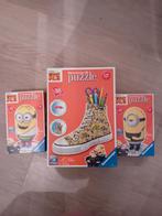Minions puzzen 3d 3x, Ophalen of Verzenden, Meer dan 50 stukjes, 6 jaar of ouder