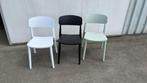 4 stuks horeca terrasstoelen kunststof stapelbaar NIEUW, Ophalen, Kunststof, Wit, Nieuw