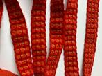 Breed rood vintage fluweelband met gouddraad, Ophalen of Verzenden, Nieuw, Lint, Band of Elastiek