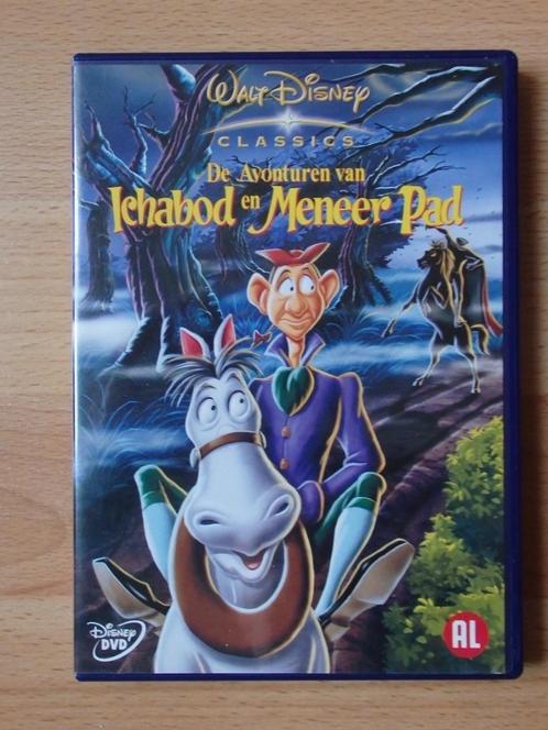 Dvd De avonturen van Ichabod en Meneer Pad ( Walt Disney), Cd's en Dvd's, Dvd's | Tekenfilms en Animatie, Zo goed als nieuw, Alle leeftijden