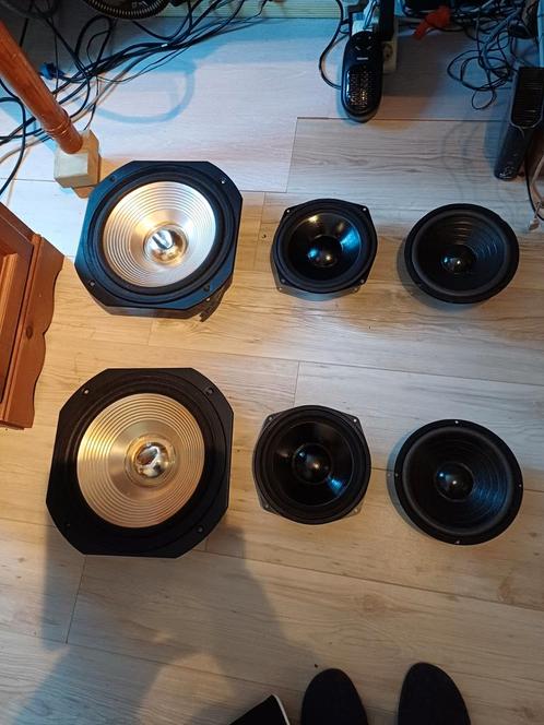 Diverse speakers, Audio, Tv en Foto, Luidsprekers, Front, Rear of Stereo speakers, 60 tot 120 watt, Overige merken, Ophalen