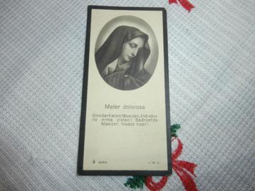 bidprentje mater dolorosa barbara van loon rouwkaart quaytaa beschikbaar voor biedingen