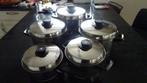 Fissler pannenset, Ophalen of Verzenden, Gebruikt, Rvs, Pannenset